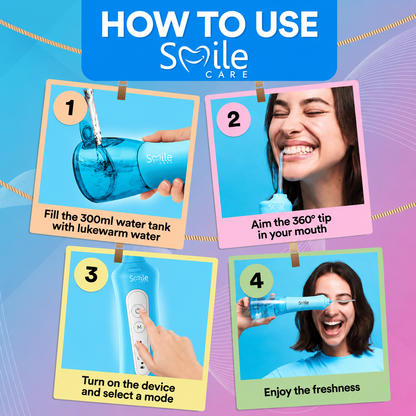 Dental Wireless 5-In-1 Water Flosser Pro