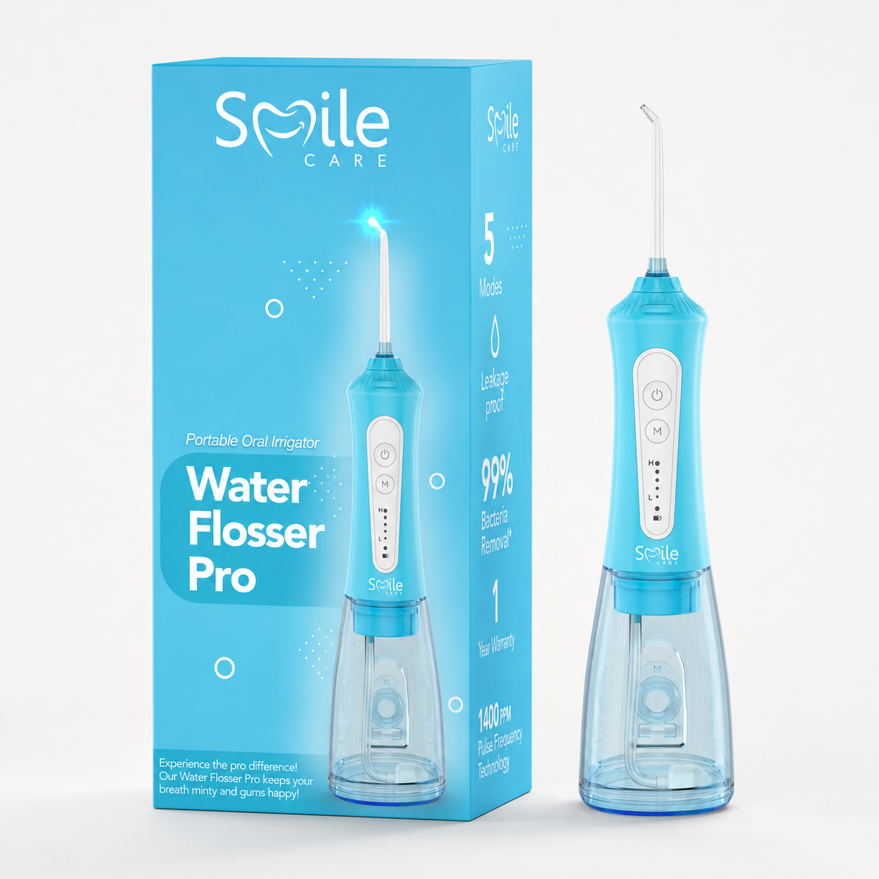 Dental Wireless 5-In-1 Water Flosser Pro