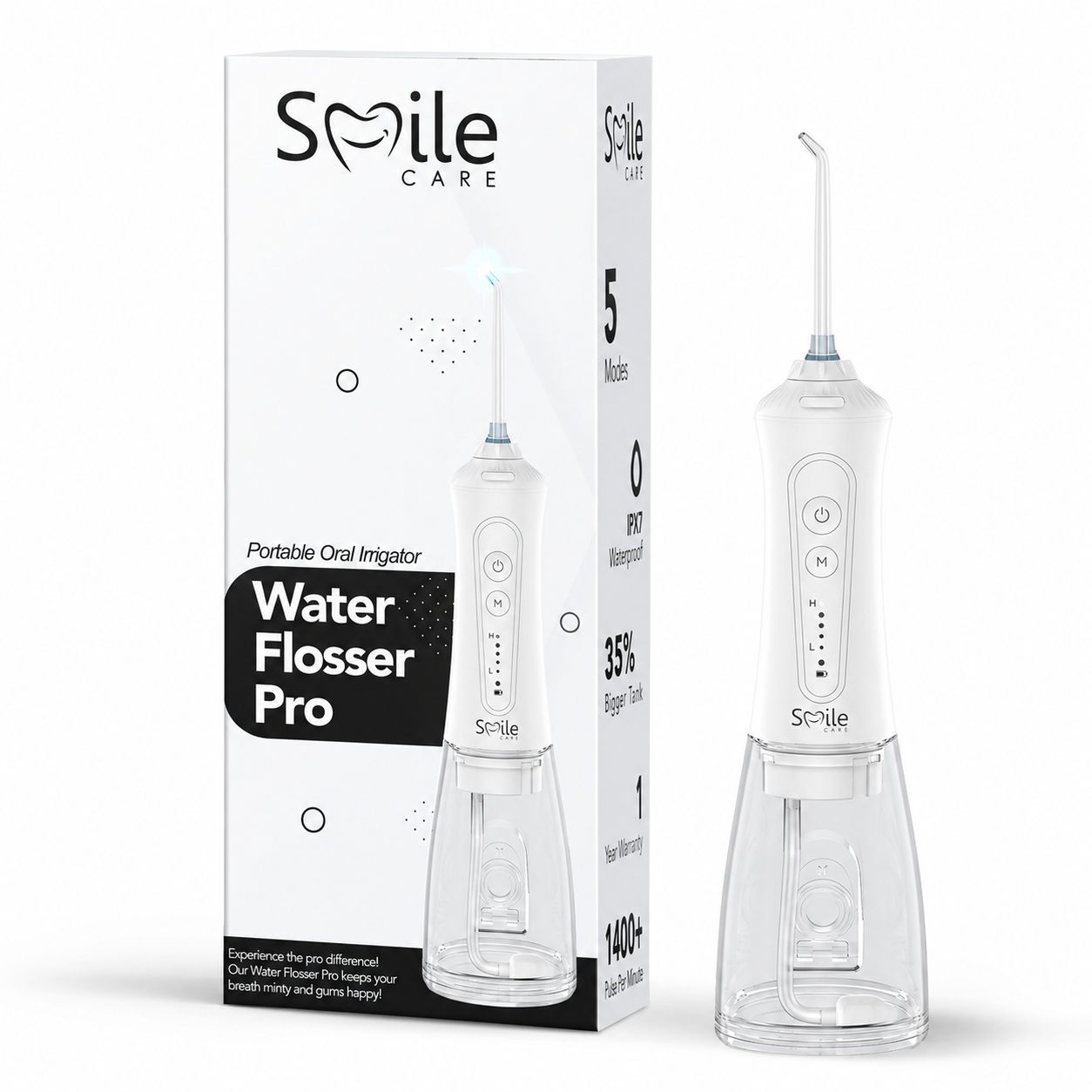 Dental Wireless 5-In-1 Water Flosser Pro