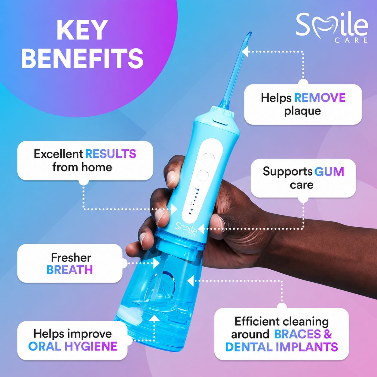 Dental Wireless 5-In-1 Water Flosser Pro